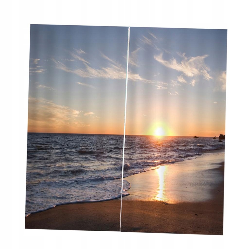 2 panele 3D Print Zasłony okienne Pokój Natura Krajobraz Obraz Wystrój Nad