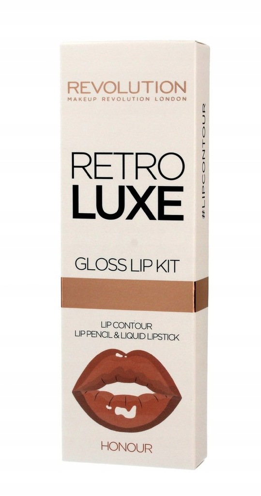 Makeup Revolution Retro Luxe Gloss Lip Kit Zestaw