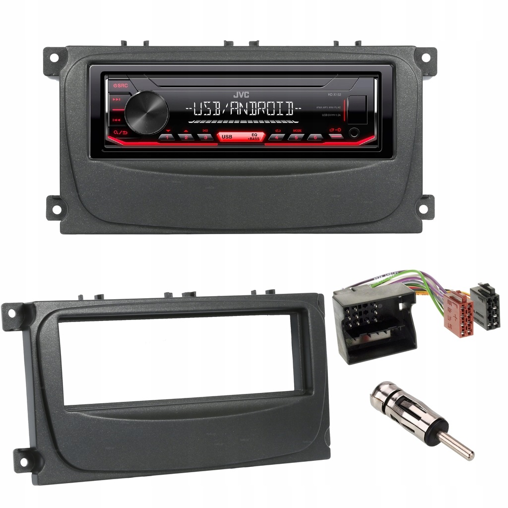 JVC KD-X152 RADIO USB MP3 AUX FORD MONDEO MK4 SMAX - 7580856560 ...