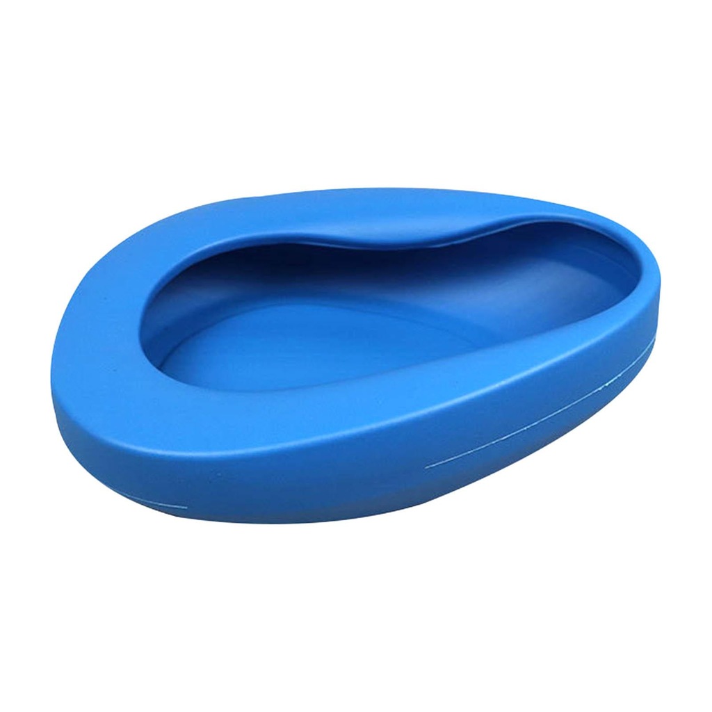 Portable Bedpan Lightweight Thicken Reusable Blue