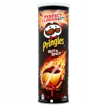 !!! PRINGLES HOT & SPICY W TUBIE 165 G