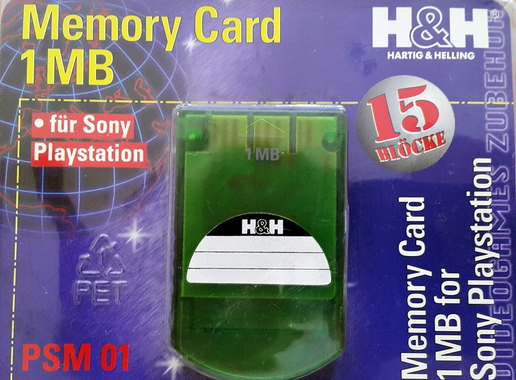 Karta Pamięci 1 MB H&H SONY PLAYSTATION