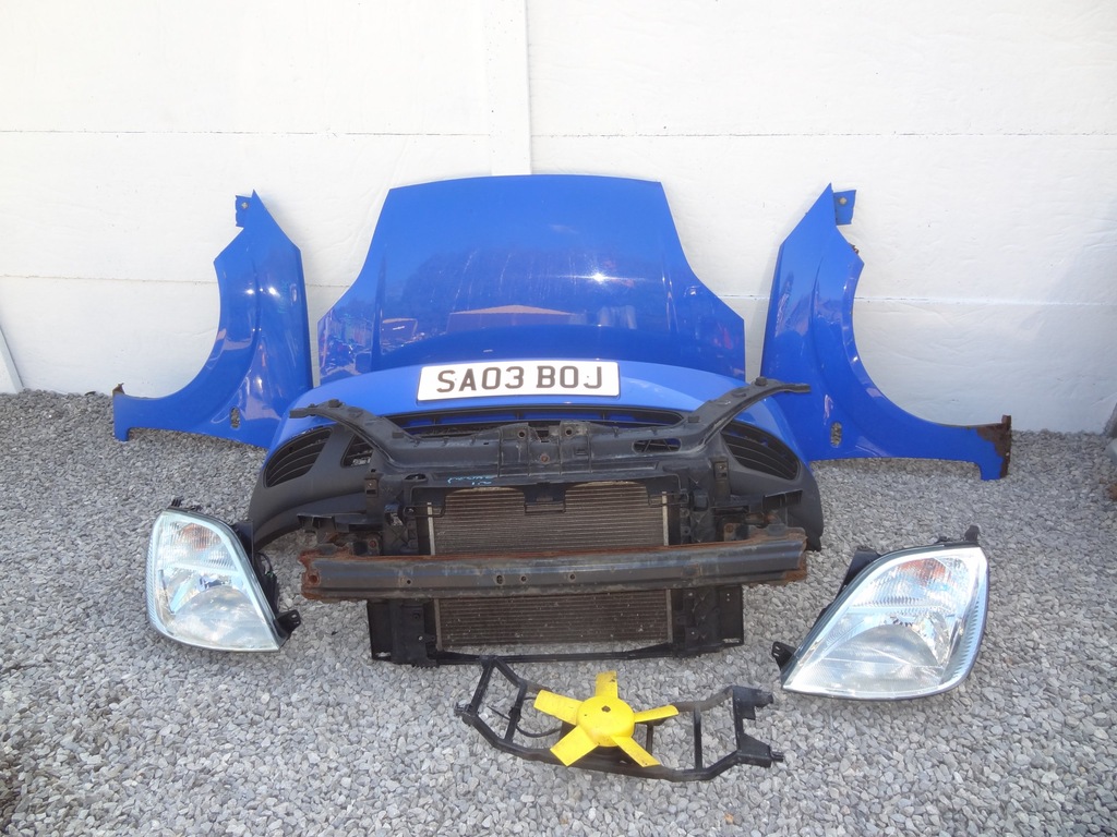 FORD FIESTA MK6 PRZÓD ZDERZAK MASKA LAMPY BŁOTNIKI