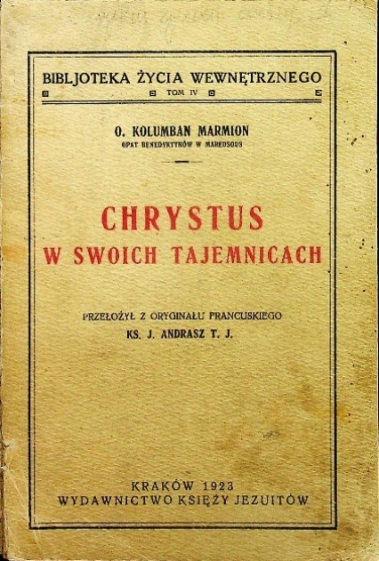 Chrystus w swoich tajemnicach 1923 r.