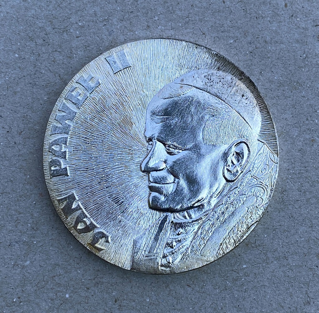 1979 Medal Jan Paweł II Polski Papież SREBRO Ag