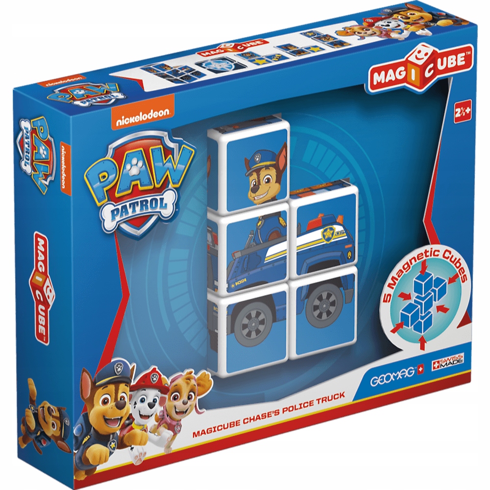 GEOMAG Psi Parol Chase - klocki magnetyczne 5 el.