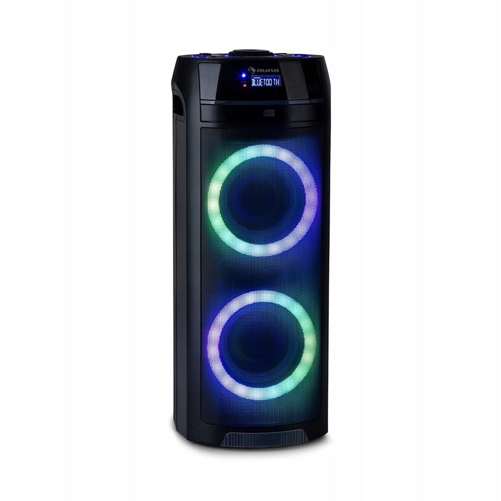 GŁOŚNIK KARAOKE TUBA 100W BLUETOOTH CD USB LED