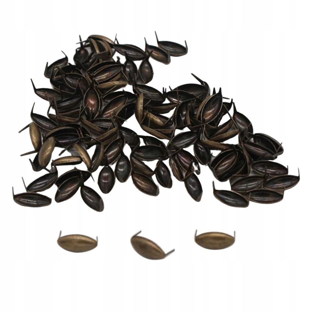 100X owalne nity z pazurami Punk Style Szpilki