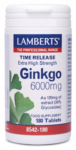 GINKGO BILOBA Miłorząb japoński 180 kaps limberts