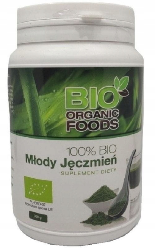 100% BIO Młody Jęczmień 300g Bio Organic Foods