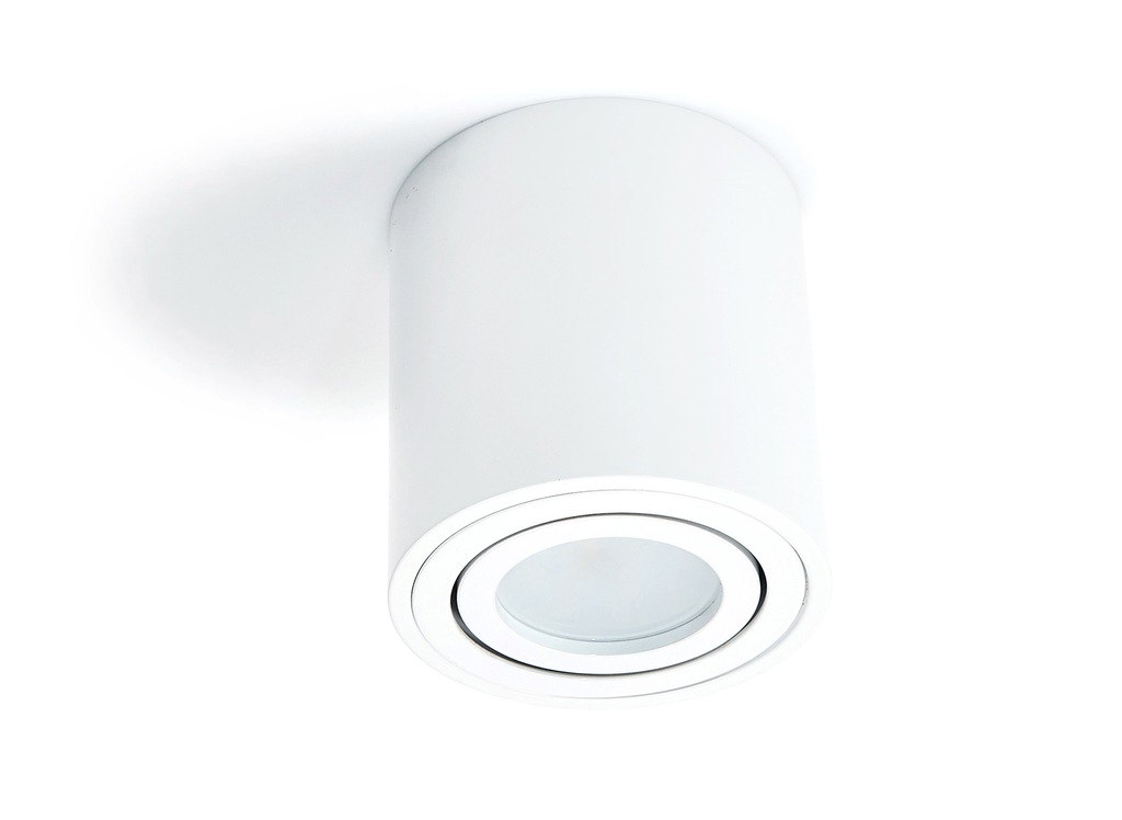 OPRAWA HALOGENOWA NATYNKOWA SUFITOWA LED, SPOT BIAŁY OKRĄGŁY + GNIAZDO GU10