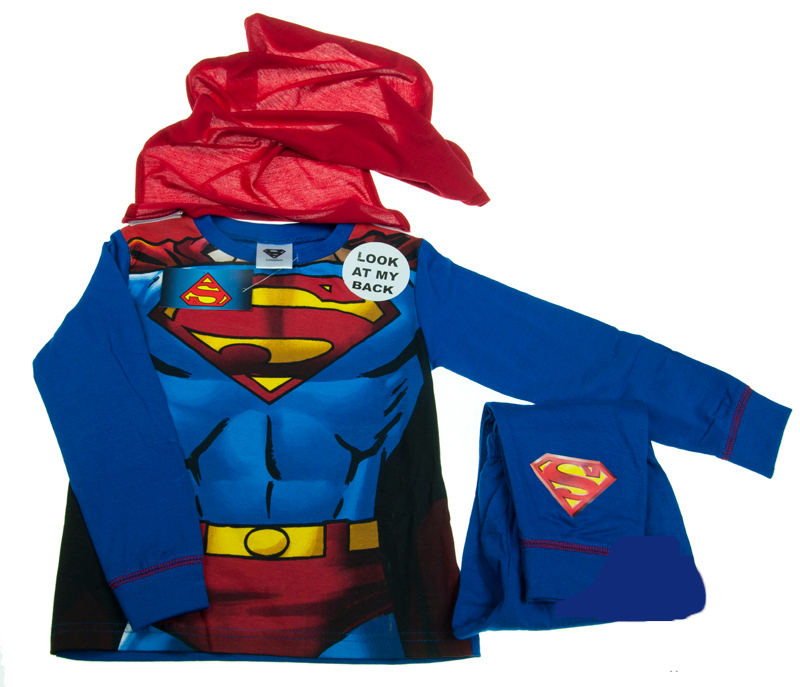 Piżama Superman komplet z peleryną 7-8lat 128cm