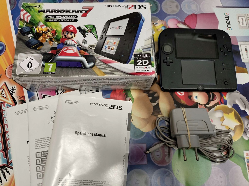 KONSOLA NINTENDO 2DS CZARNO NIEBIESKA