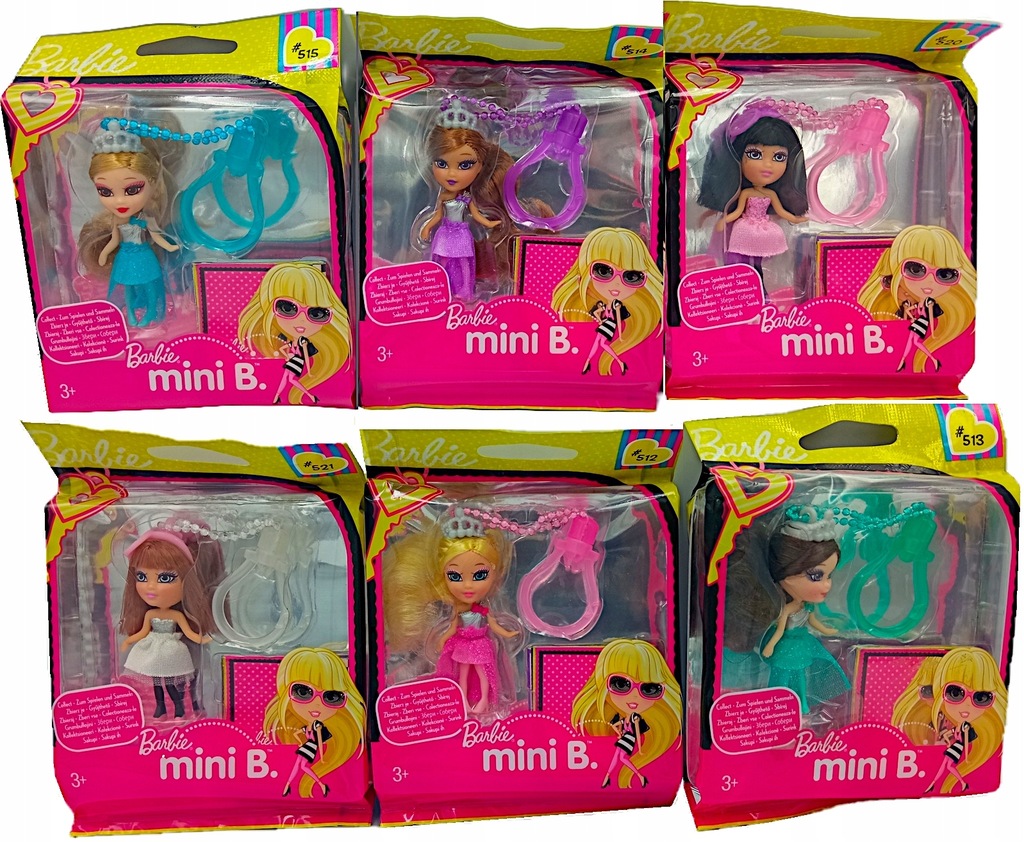 MINI B. LALKA LALECZKA BARBIE BRELOK BRELOCZEK MIX 12360750603 oficjalne archiwum Allegro