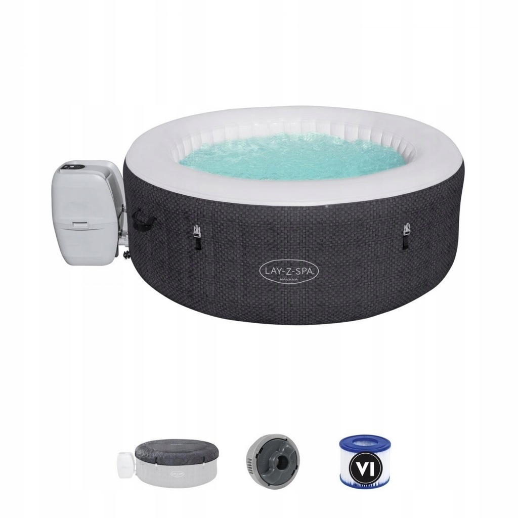 HAVANA LAY-Z-SPA AIRJET JACUZZI OGRODOWE BESTWAY 4-OSOBOWE + POMPA + AKCESO