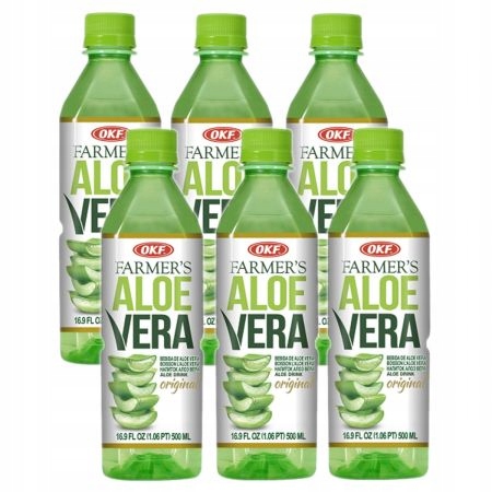 Napój Farmers Aloe Vera z cząstkami aloesu 6x500ml