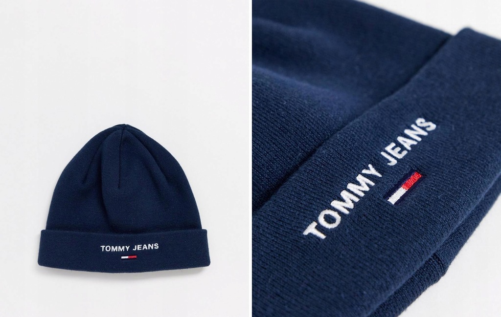 30G7B2 TOMMY JEANS CZAPKA GRANATOWA