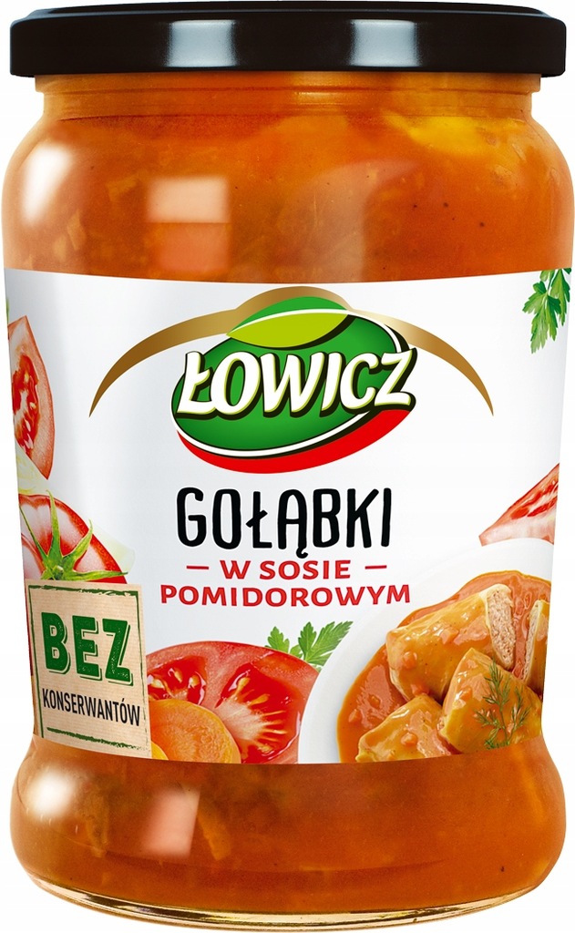 ŁOWICZ Gołąbki w sosie pomidorowym 580g