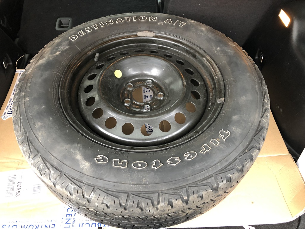 koło zapasowe zapas JEEP CHEROKEE TRAILHAWK KL 13