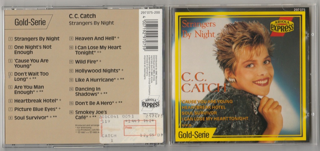 C C CATCH Strangers By Night CD 1988 IDEALNA NM !