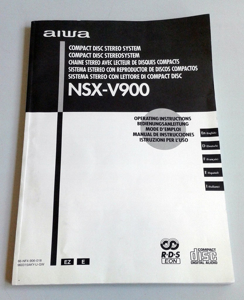 AIWA NSX-V900 instrukcja do miniwieży