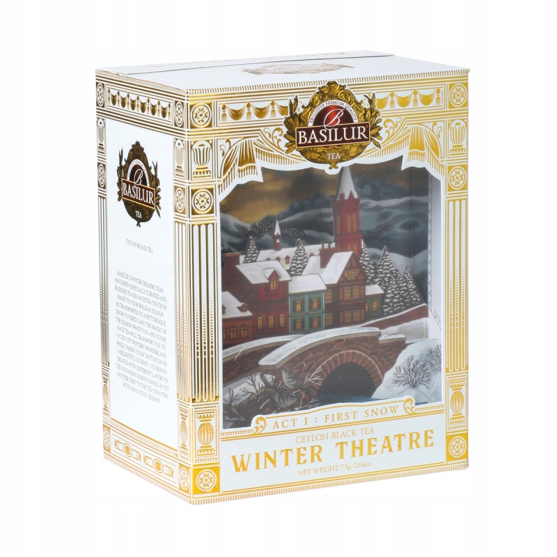 Basilur ACT I FIRST SNOW czarna herbata CHURRO 75g