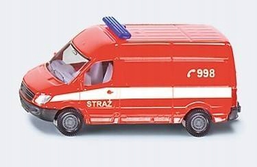 SIKU 0808 Van Straż Pożarna metalowy model resorak
