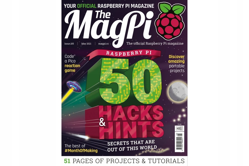 The Magpi #105 - 50 Hacks and Hints