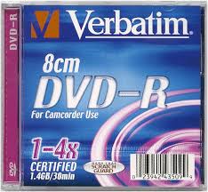 DVD-R Verbatim 1,4GB x4 8cm 5 sztuk Slim Case
