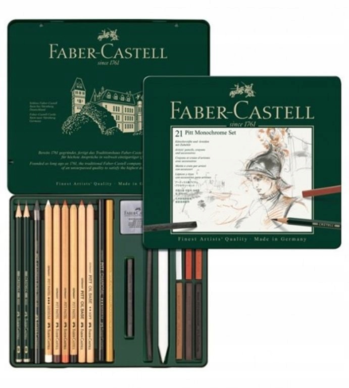 ZESTAW ARTYSTYCZNY FABER CASTELL MONOCHROME 21SZT