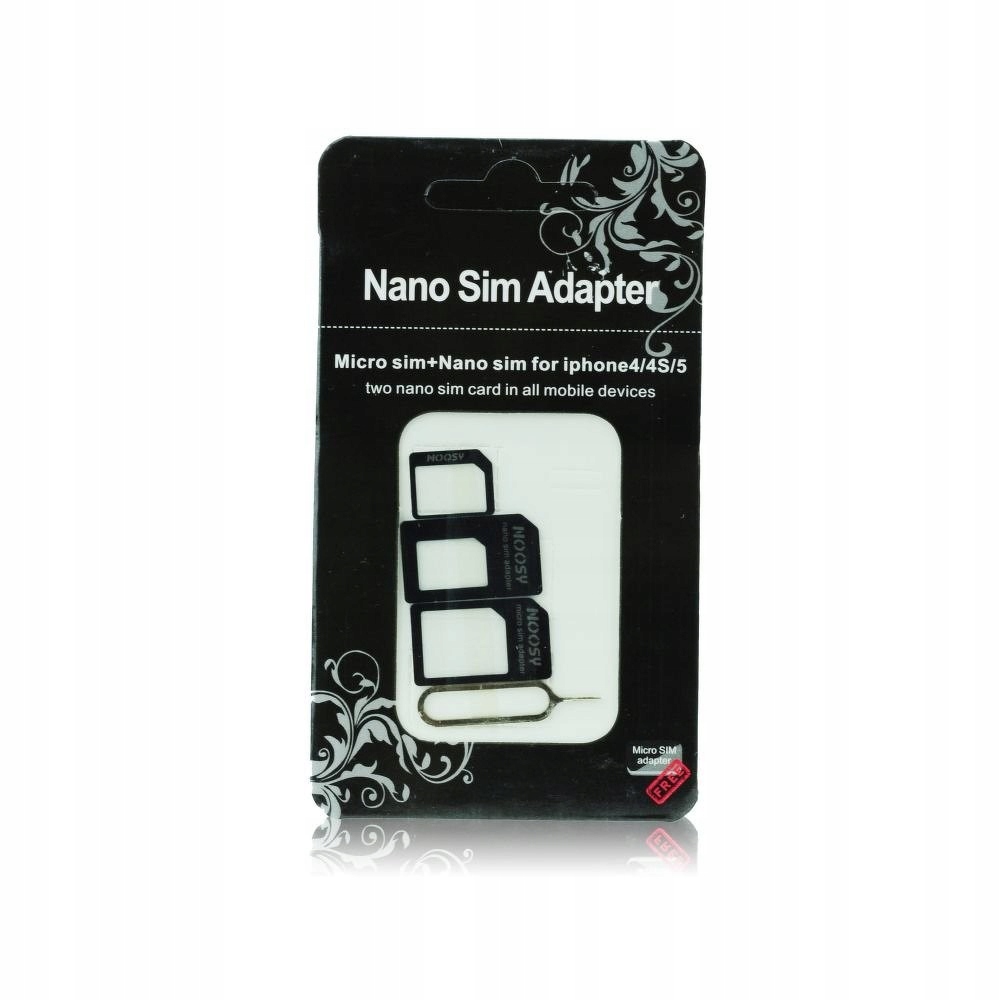 ADAPTERY kart przejściówka na NANO MICRO karta SIM