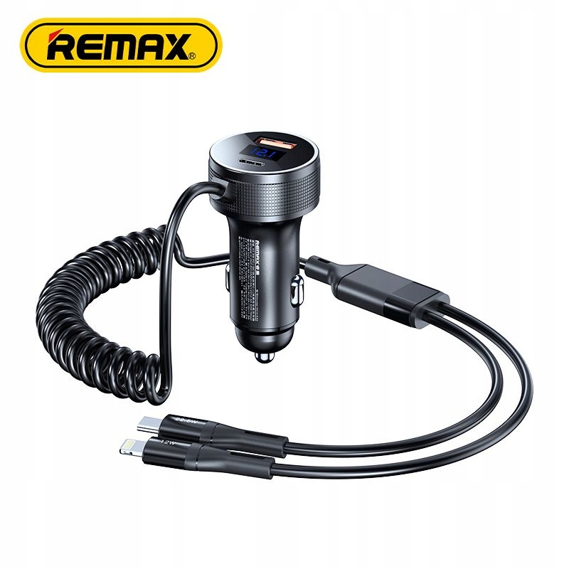 ŁAD SAM. SAGA SERIES 52.5W RCC336 PD QC 1xUSB-C + 1xUSB WITH CABLE C+L