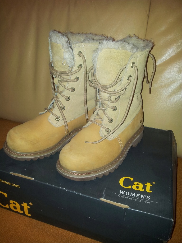 nowe buty trzewiki zimowe CAT dziewczęce damskie