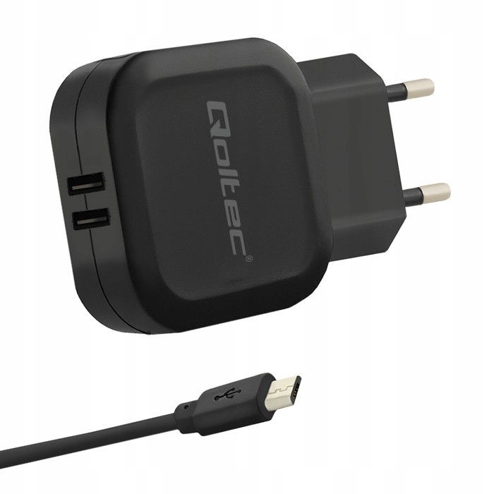 JAKOŚĆ ŁADOWARKA 17W 5V 3.4A 2XUSB KABEL MICRO USB