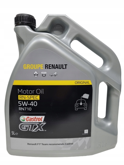 Castrol GTX RN Spec 5W40 RN710 5L (Renault) 5L . Prix: 51,16€. - Endado