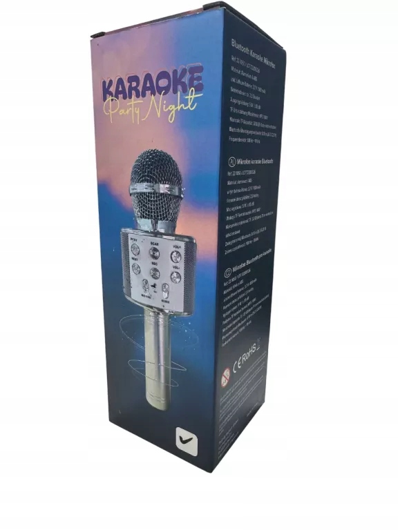 BEZPRZEWODOWY MIKROFON DO KARAOKE ZABAWKA DLA DZIECI PARTY NIGHT