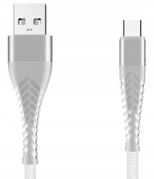 Kabel USB Typ-C z oplotem Spider (2 m, biały)