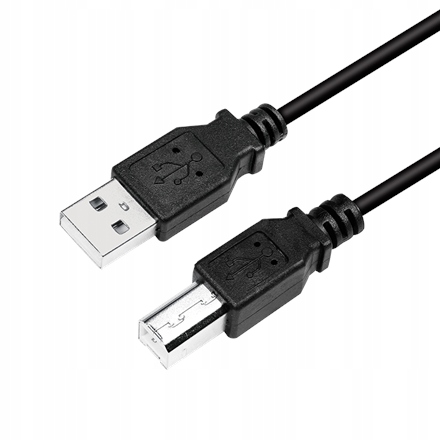 Kabel USB 2.0 Logilink USB-A do USB-B, czarny, 2m, wysoka jakość
