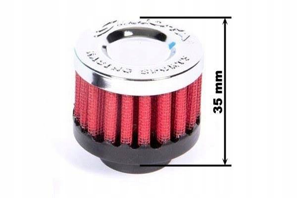 Filtr odmy 12 mm Red SIMOTA TUNING SPORT Simota SM