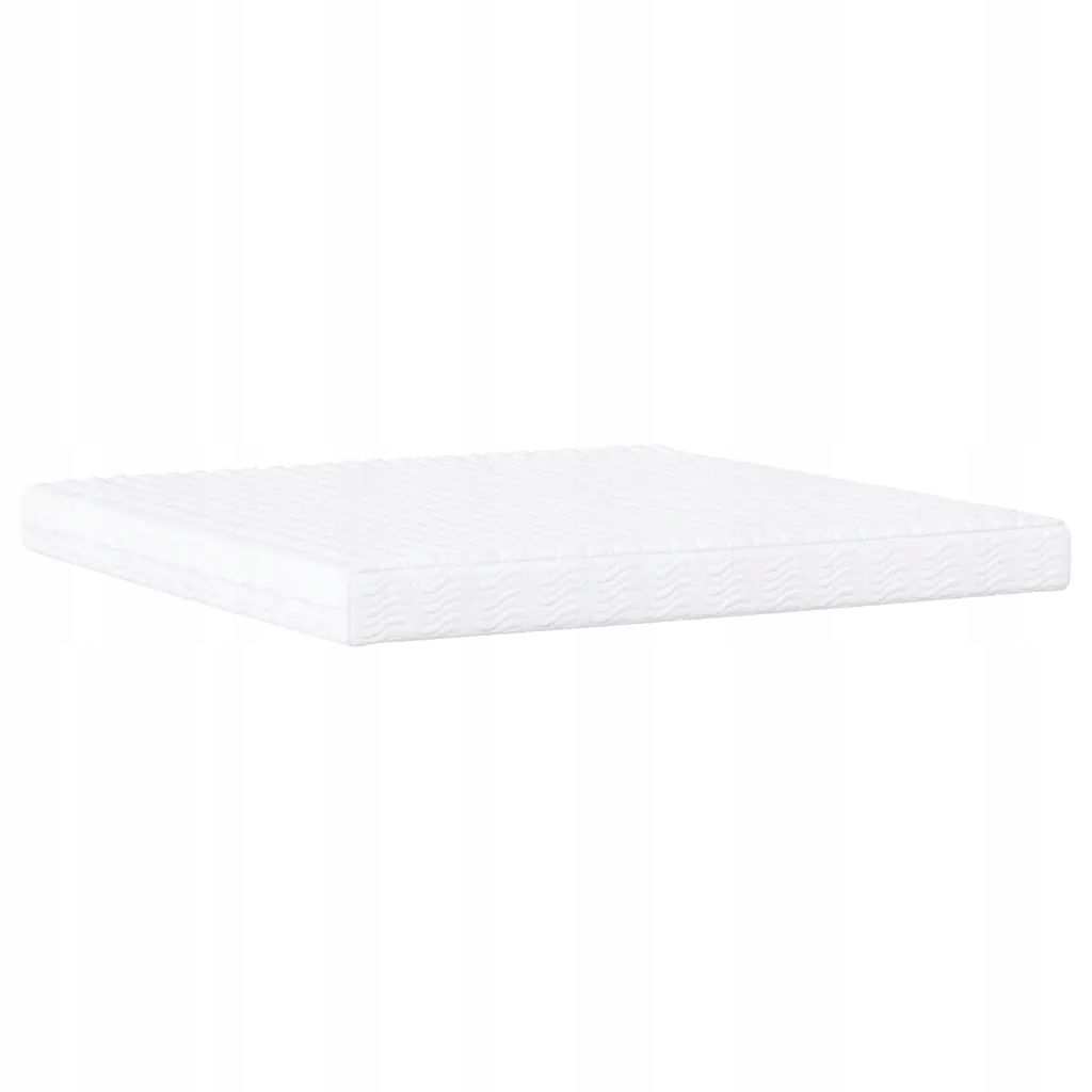 vidaXL Materac piankowy, biały, 200x200 cm, twardość H2/H3