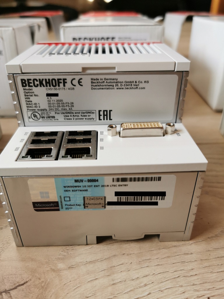 Nowy Beckhoff CX51300175/4GB + CFAST 40GB W10 IOT 7799288835