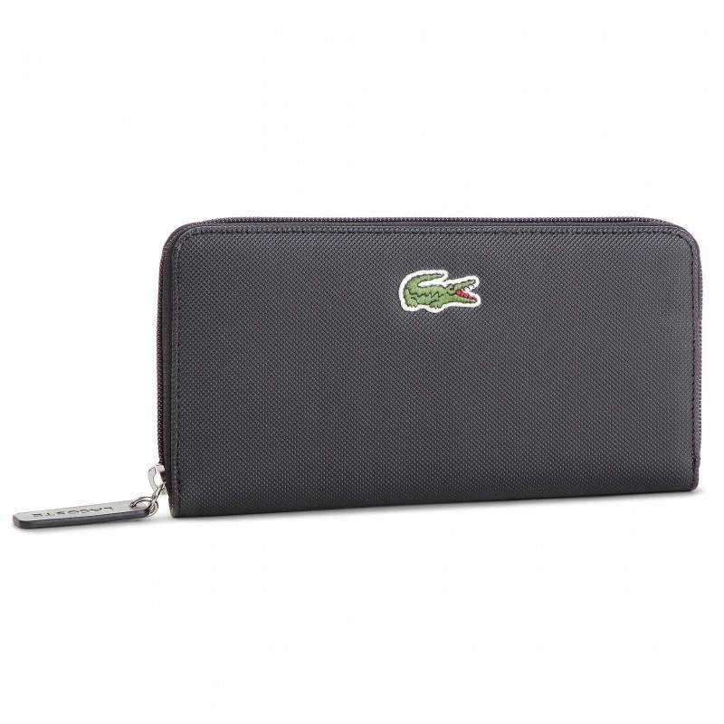 Portfel LACOSTE ZIP WALLET damski czarny