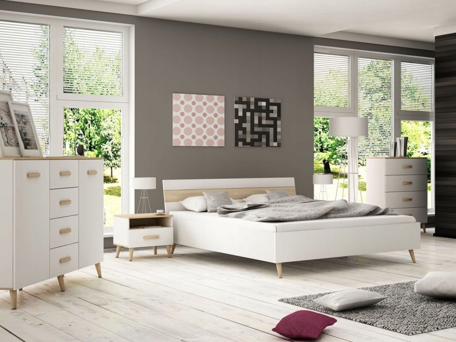 Купить Комплект NORD, скандинавский стиль, кровать, шкаф, комод: отзывы ...