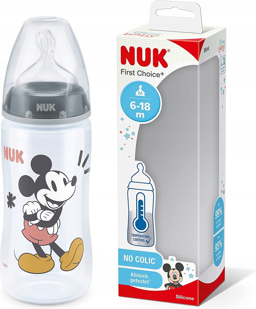 Butelka NUK First Choice Mickey Mouse 300 ml