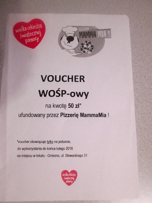 Voucher do Pizzerii MammaMia w Gnieźnie