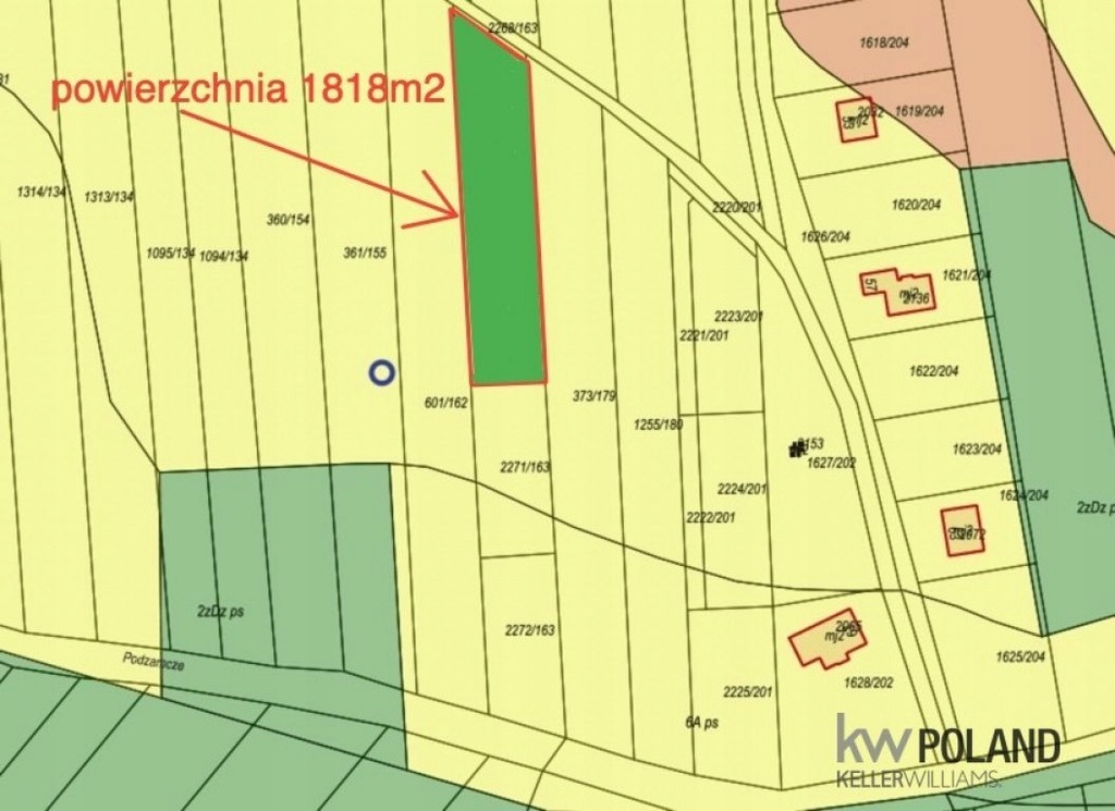 Działka, Paniówki, Gierałtowice (gm.), 1818 m²