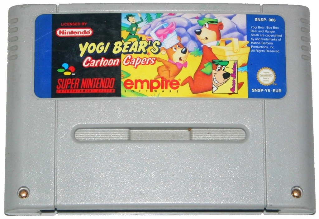 Yogi Bear's Cartoon Capers gra na Super Nintendo - SNES.