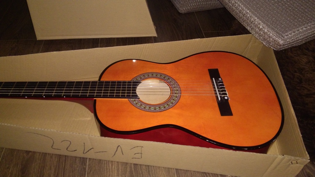 Gitara Akustyczna drewniana 3/4 97 cm dla 10-13 la