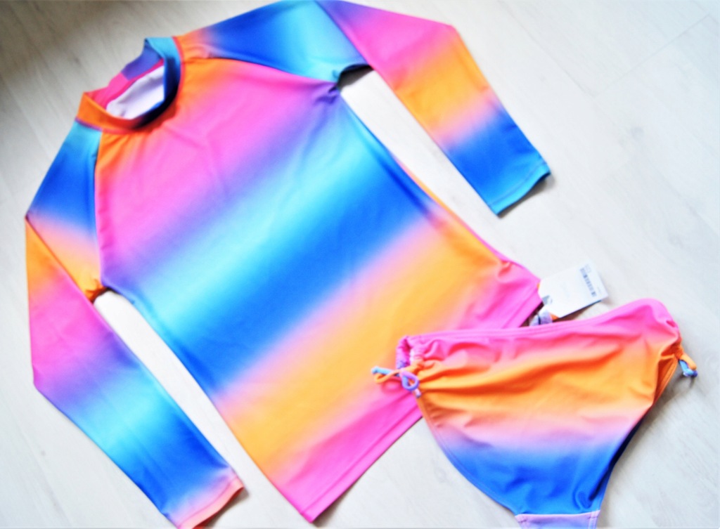 NEXT kolorowy strój kąpielowy z filtrem UV | 12lat