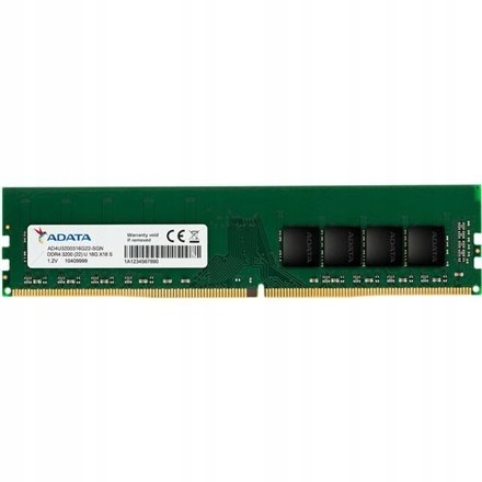 ADATA Premier DDR4 RAM 16 GB, U-DIMM, 3200 MHz, PC/serwer, Registered Nie,